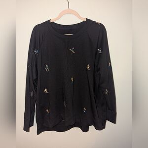 Loft Lou and Grey Embroidered Sweater